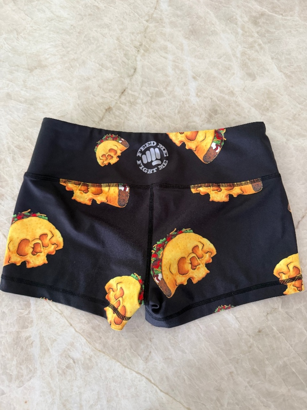 Feed Me Fight Me Athletic Shorts